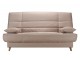 Banquette Clic-Clac tissu beige avec matelas STARBED ép. 13 cm