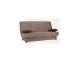 Banquette Clic-Clac tissu marron avec matelas SOFAFLEX ép. 11 cm