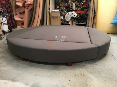 Sommier tapissier rond fabrication artisanale