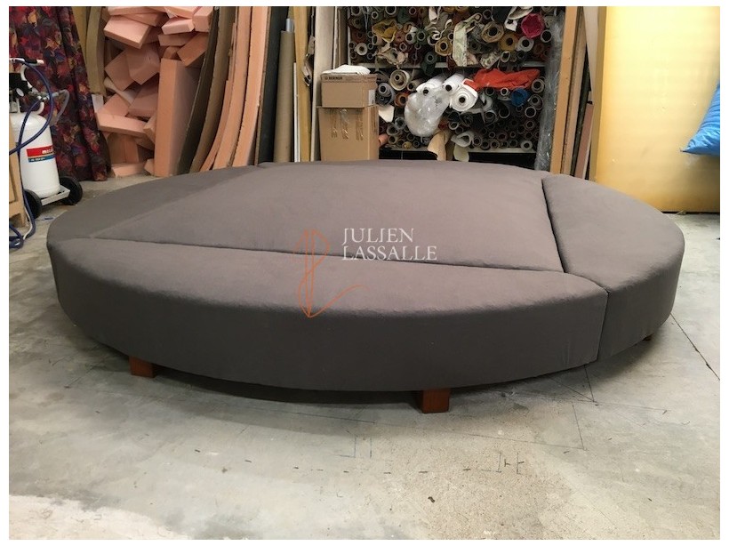 Sommier tapissier rond fabrication artisanale
