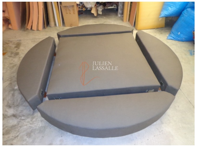 Sommier tapissier rond fabrication artisanale