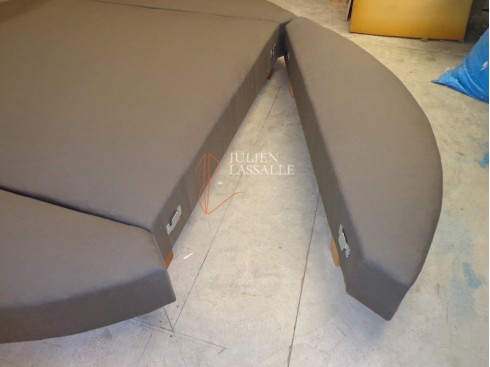 Sommier tapissier rond fabrication artisanale