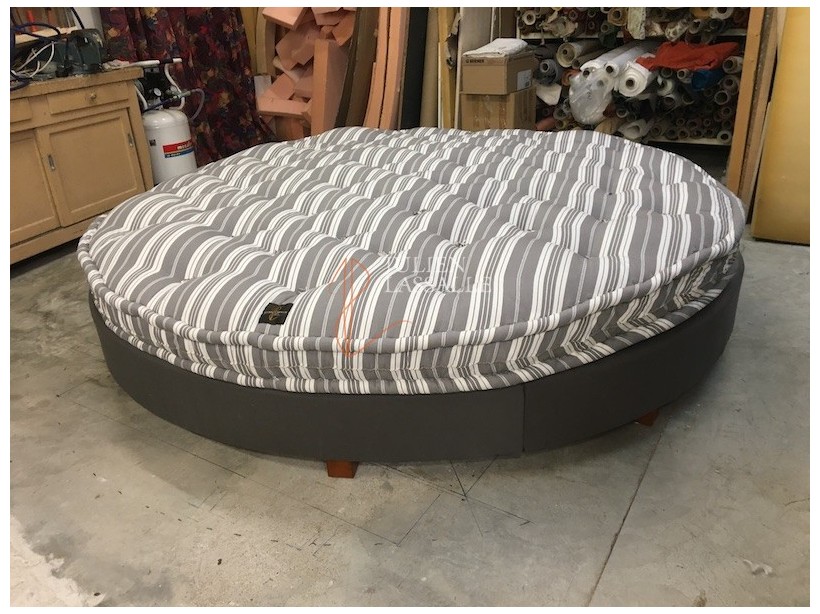 Matelas rond laine - Fabrication Artisanale Française fait main.
