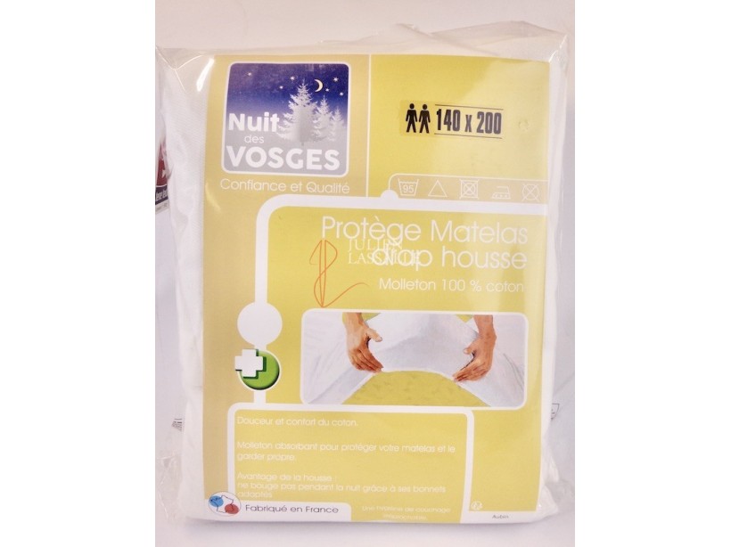 Protège matelas drap housse 140x200 cm