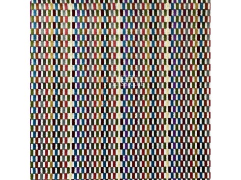 Tissu CANCUN Multicolore damiers de velours - Chanée Deschemaker