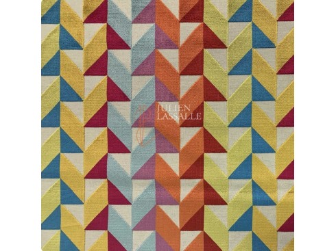 Tissu SACRAMENTO velours à motifs sur fond jacquard - Chanée Deschmaker