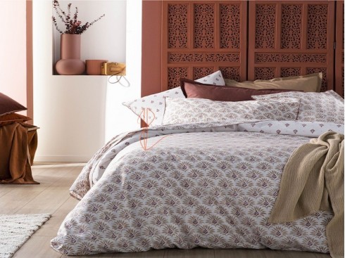 Parure de lit Palais des Vents en percale de coton