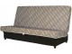 Banquette Clic-Clac tissu marron avec matelas SOFAFLEX ép. 11 cm