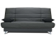 Banquette Clic-Clac tissu gris ardoise avec matelas STARBED ép. 13 cm