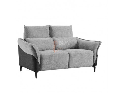 Canapé et fauteuil Dune tissu gris anthracite et carbone