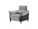Canapé et fauteuil Dune tissu gris anthracite et carbone