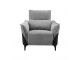 Canapé et fauteuil Dune tissu gris anthracite et carbone