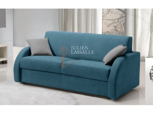 Canapé convertible en lit Twist couchage 140 cm avec mécanique à lattes