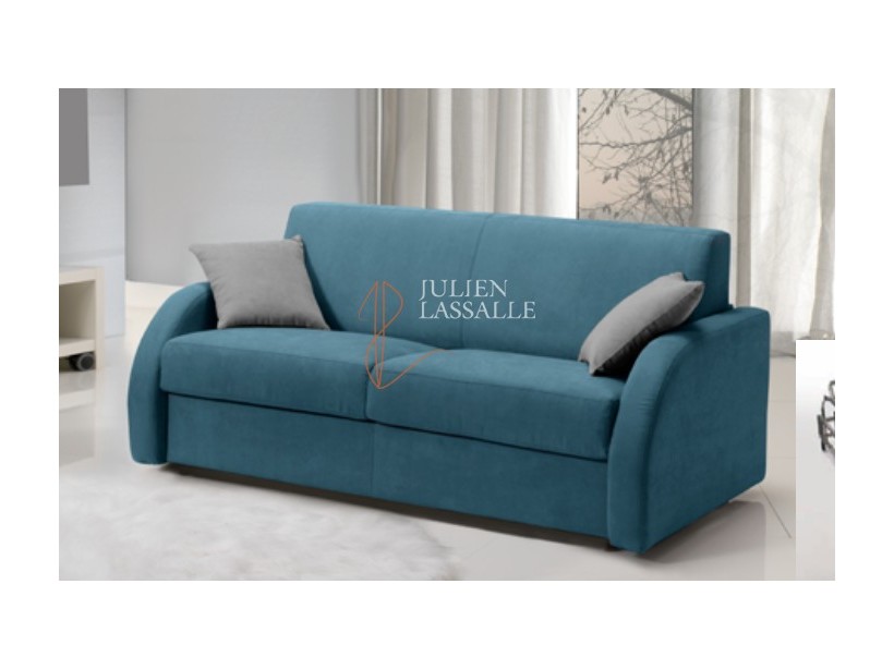 Canapé convertible en lit Twist couchage 140 cm avec mécanique à lattes