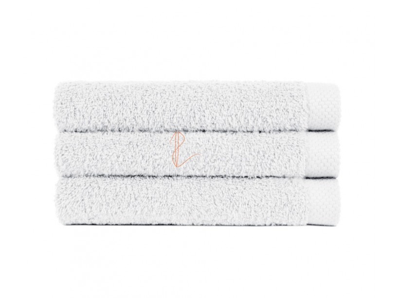Serviette de toilette blanche 100% coton