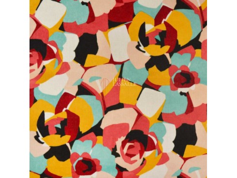 Tissu LUCY imprimé à motif fleurs - Casal