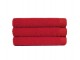 Serviette de toilette rouge 100% coton