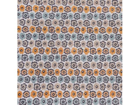 Tissu DAISY tissé à motif fleurs - Casal