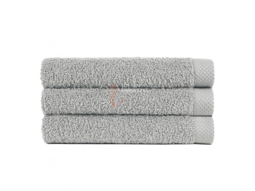 Serviette de toilette gris clair 100% coton
