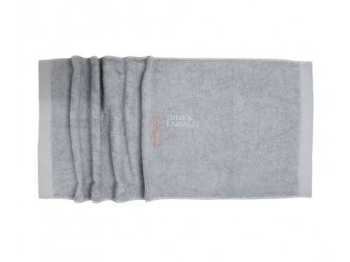 Serviette de toilette gris clair 100% coton