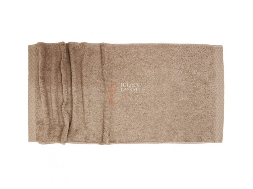Serviette de toilette marron 100% coton