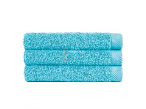 Serviette de toilette turquoise 100% coton