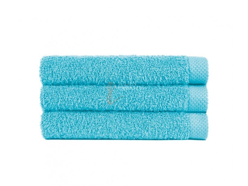 Serviette de toilette turquoise 100% coton