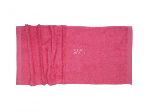 Serviette de toilette rose 100% coton