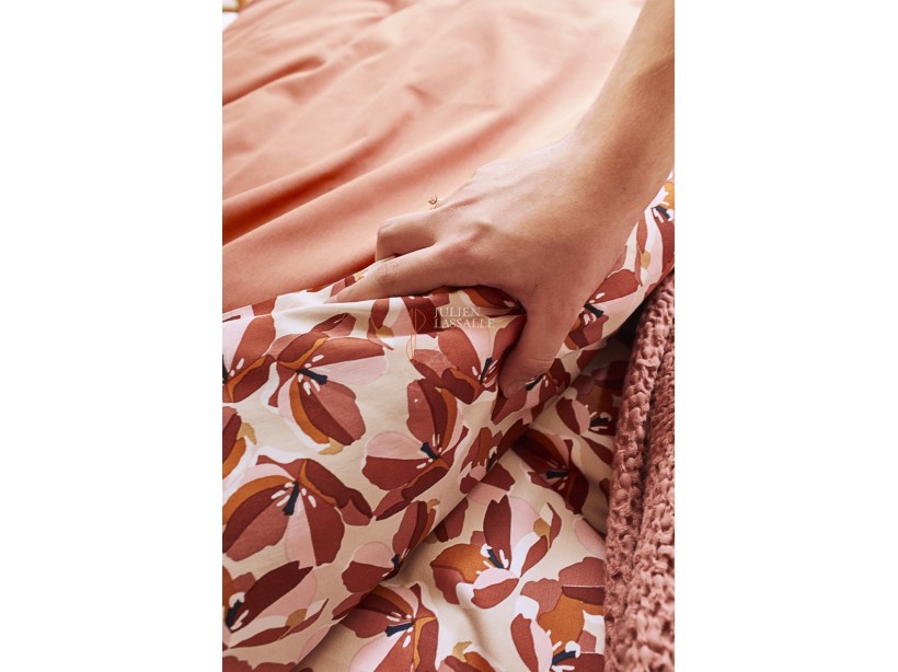 Parure de lit Allegoria en satin de coton imprimé