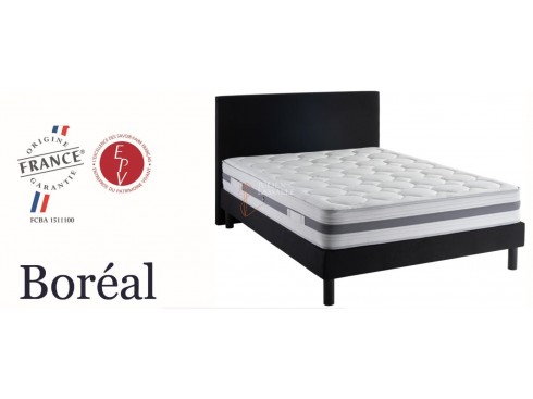 Matelas Boreal Duvivier Durev ressorts ensachés avec mousse de confort