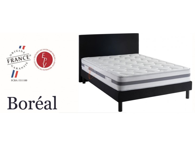 Matelas Boreal Duvivier Durev ressorts ensachés avec mousse de confort