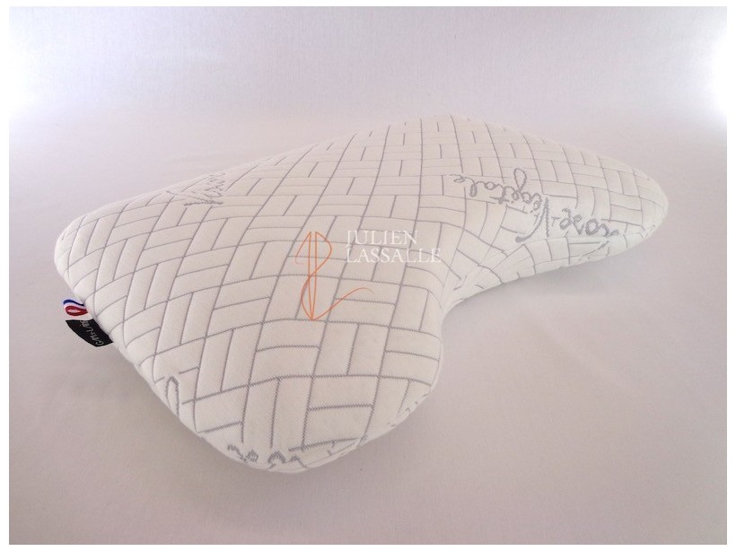 Oreiller mousse à mémoire de forme découpe cervicales 40 x 60 cm.