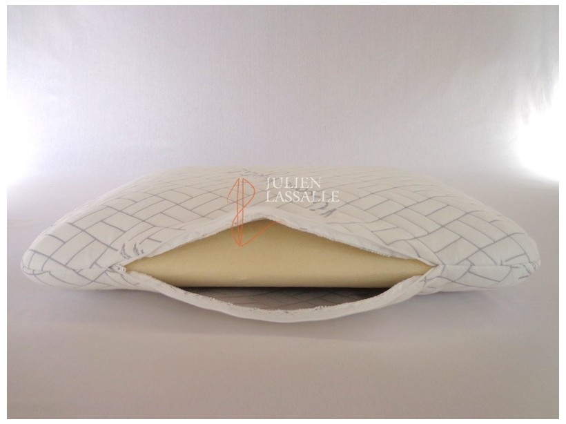 Oreiller mousse à mémoire de forme découpe cervicales 40 x 60 cm.