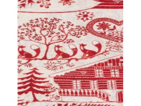 Tissu BELLEVUE motifs montagne - THEVENON