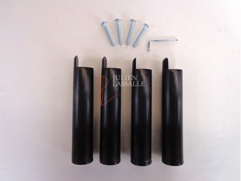 Lot de 4 pieds de lit pour sommier cadre à lattes Duvivier