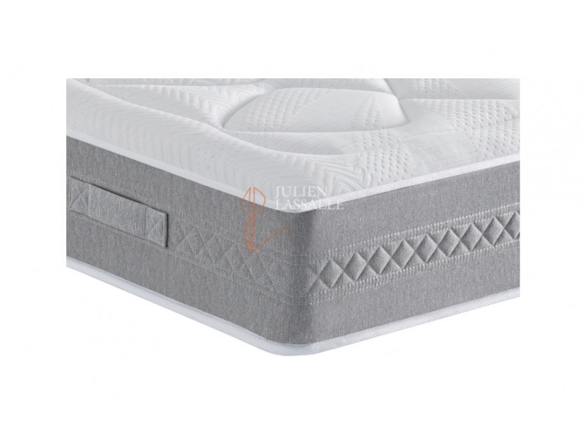 Matelas MEMOE mousse polyuréthane HR 33 kg/m3 + mousse à mémoire de forme