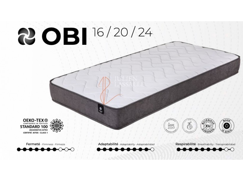 Matelas OBI 20 en mousse thermofusion