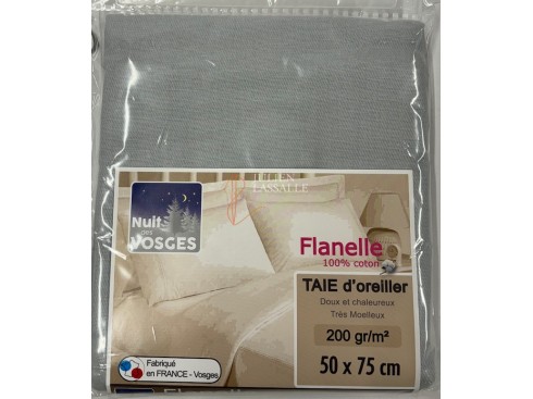 Taie d'oreiller en flanelle Nuit des Vosges en 50 x 75 cm