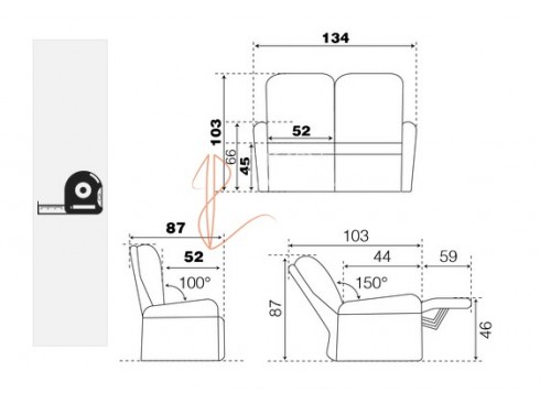 Canapé ou fauteuil de relaxation Harmonie