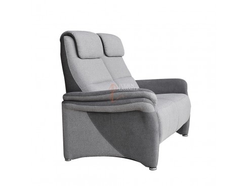 Canapé ou fauteuil de relaxation Plénitude tissu gris clair & gris foncé