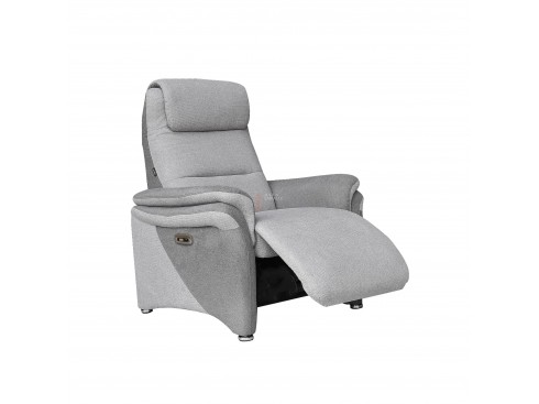 Canapé ou fauteuil de relaxation Plénitude tissu gris clair & gris foncé