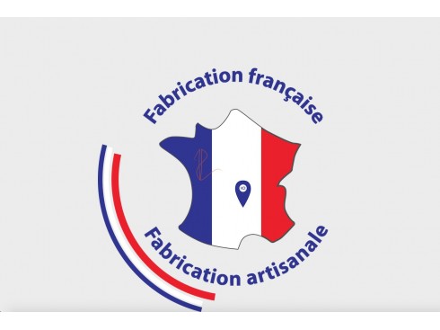 Tête de lit personnalisée, finition bandes verticales.