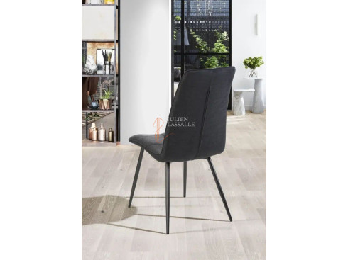 Lot de 2 chaises Océane Gris souris Girardeau