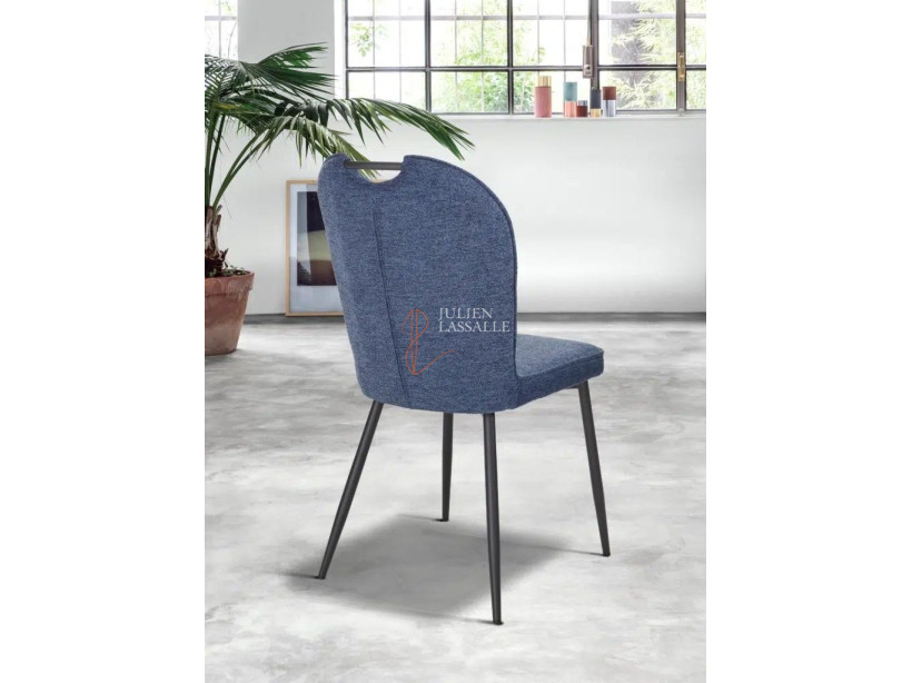 Lot de 2 chaises Salomé Bleu cobalt Girardeau