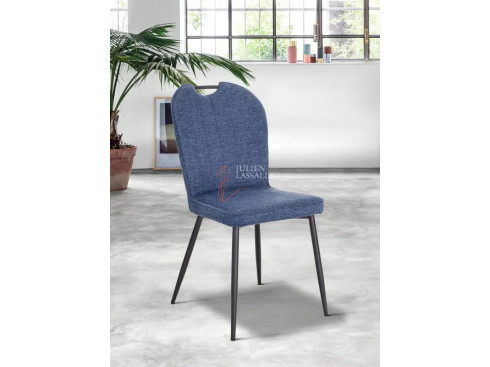 Lot de 2 chaises Salomé Bleu cobalt Girardeau