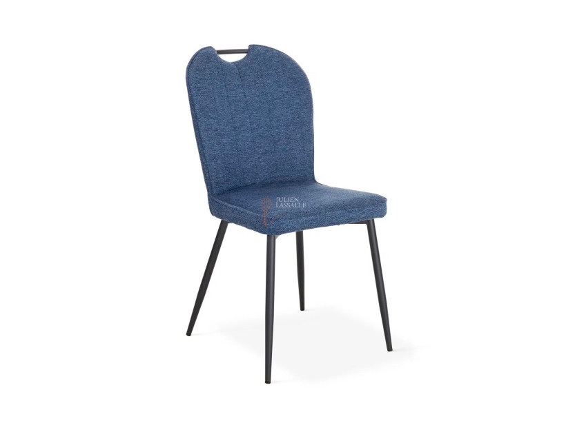 Lot de 2 chaises Salomé Bleu cobalt Girardeau