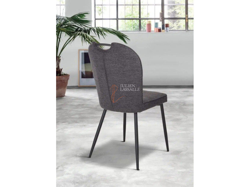 Lot de 2 chaises Salomé Gris anthracite Girardeau