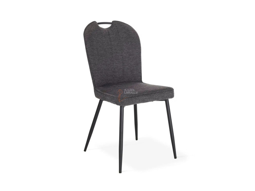 Lot de 2 chaises Salomé Gris anthracite Girardeau