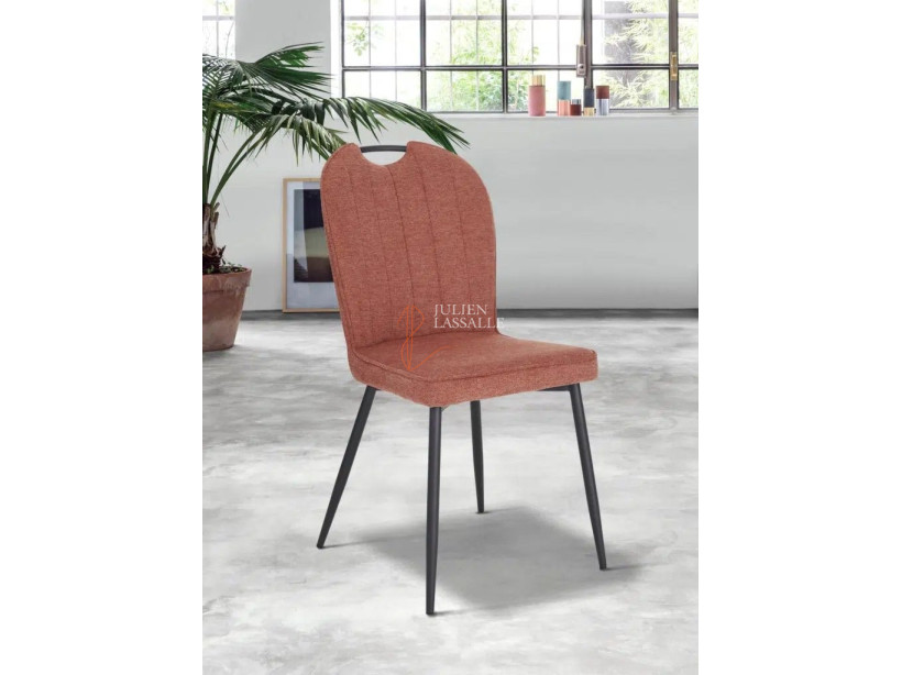 Lot de 2 chaises Salomé Rose saumon Girardeau