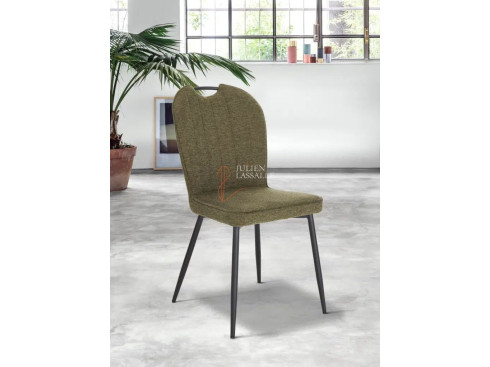 Lot de 2 chaises Salomé Vert bouteille Girardeau